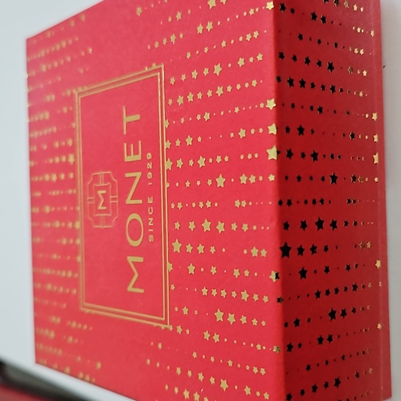 Monet Compact Double Mirror Gold Tone Crystal Angel - Picture 4 of 4